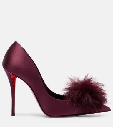 Christian Louboutin Alana 100 embellished crêpe satin pumps | Thumbnail 4 Christian Louboutin Alana 100 embellished crêpe satin pumps | Thumbnail 4