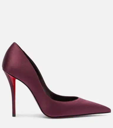 Christian Louboutin Miss Z 100 crêpe satin pumps | Thumbnail 3