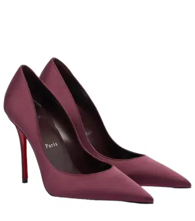 Christian Louboutin Miss Z 100 crêpe satin pumps | Thumbnail 1