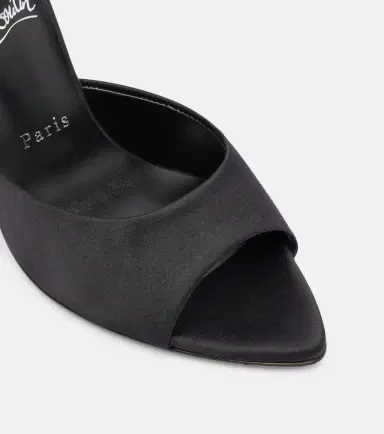 Christian Louboutin Miss Z 100 crêpe satin mules | Thumbnail 3 Christian Louboutin Miss Z 100 crêpe satin mules | Thumbnail 3