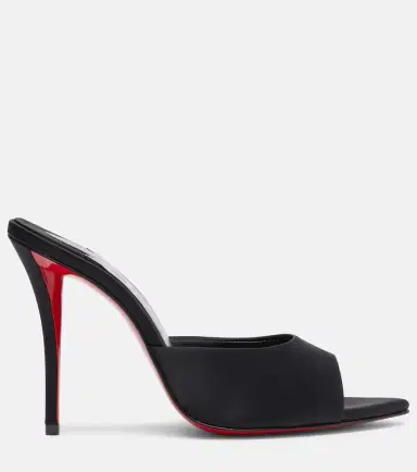 Christian Louboutin Miss Z 100 crêpe satin mules | Thumbnail 4 Christian Louboutin Miss Z 100 crêpe satin mules | Thumbnail 4