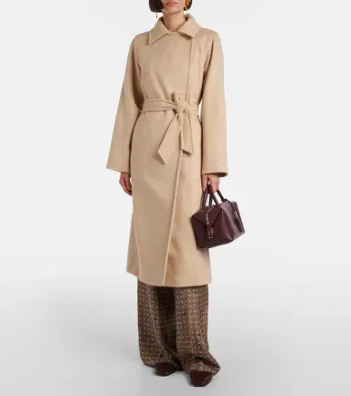 Max Mara Riccio camel hair coat | Thumbnail 4 Max Mara Riccio camel hair coat | Thumbnail 4