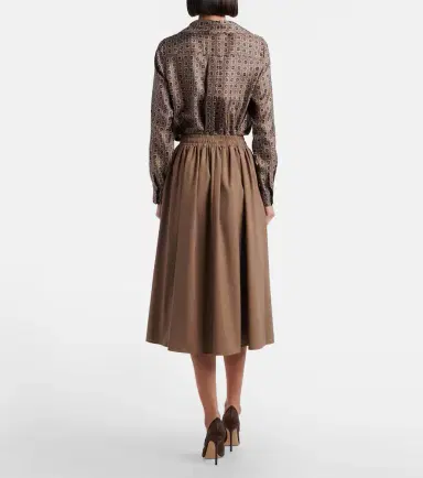 Max Mara Livrea virgin wool midi skirt | Thumbnail 5