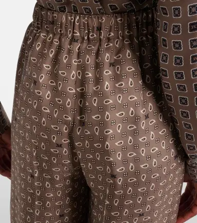 Max Mara Vischio printed silk satin wide-leg pants | Thumbnail 6 Max Mara Vischio printed silk satin wide-leg pants | Thumbnail 6