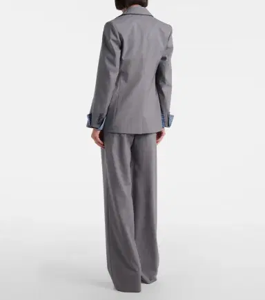 Max Mara Salpa virgin wool wide-leg pants | Thumbnail 3 Max Mara Salpa virgin wool wide-leg pants | Thumbnail 3