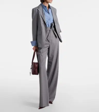 Max Mara Salpa virgin wool wide-leg pants | Thumbnail 6 Max Mara Salpa virgin wool wide-leg pants | Thumbnail 6