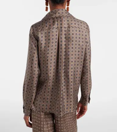 Max Mara Disco printed silk twill shirt | Thumbnail 3
