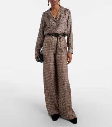 Max Mara Disco printed silk twill shirt | Thumbnail 5