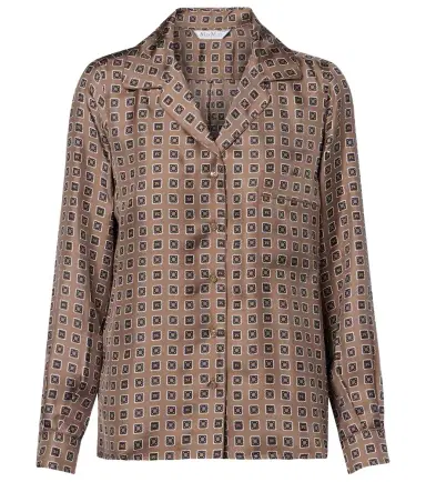 Max Mara Disco printed silk twill shirt | Thumbnail 1