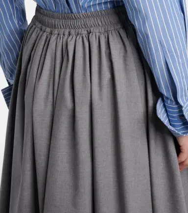 Max Mara Livrea virgin wool midi skirt | Thumbnail 2
