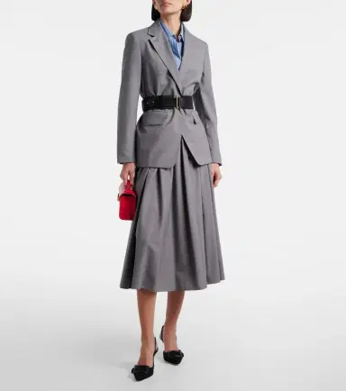 Max Mara Livrea virgin wool midi skirt | Thumbnail 5