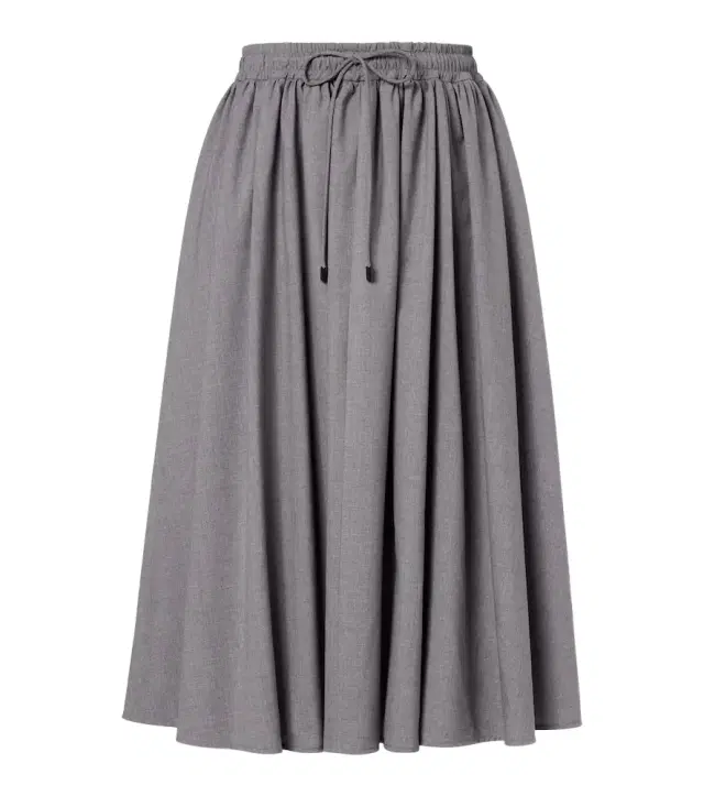 Livrea virgin wool midi skirt