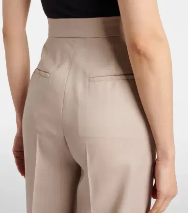 Max Mara Wool, mohair, and silk wide-leg pants | Thumbnail 2