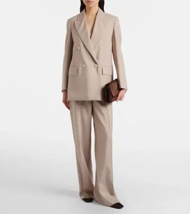 Max Mara Wool, mohair, and silk wide-leg pants | Thumbnail 4