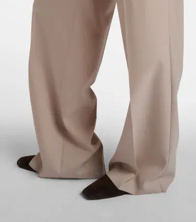Max Mara Wool, mohair, and silk wide-leg pants | Thumbnail 6