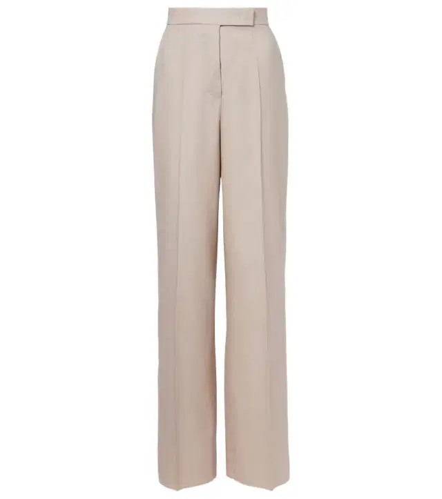 Max Mara Wool, mohair, and silk wide-leg pants