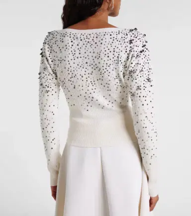 Max Mara Gang embellished wool-blend sweater | Thumbnail 5