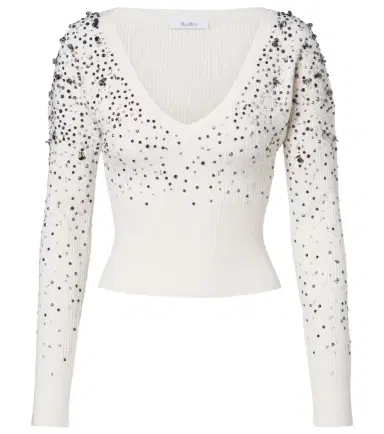 Max Mara Gang embellished wool-blend sweater | Thumbnail 1