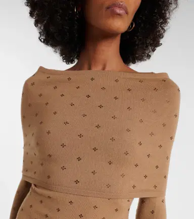 Max Mara Adatti embellished wool-blend midi dress | Thumbnail 4