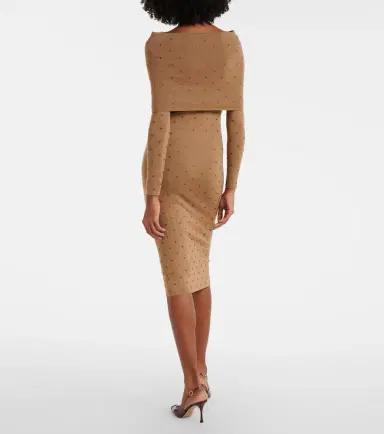 Max Mara Adatti embellished wool-blend midi dress | Thumbnail 5