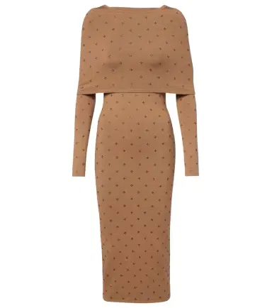 Max Mara Adatti embellished wool-blend midi dress | Thumbnail 1