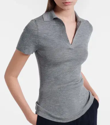 Max Mara Albero virgin wool polo shirt | Thumbnail 2