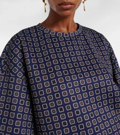 Max Mara Notizia printed jersey top | Thumbnail 2 Max Mara Notizia printed jersey top | Thumbnail 2