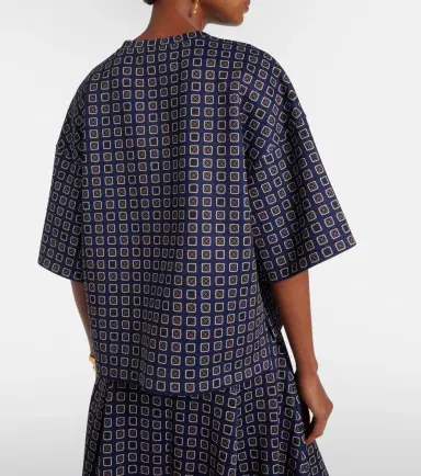 Max Mara Notizia printed jersey top | Thumbnail 4 Max Mara Notizia printed jersey top | Thumbnail 4