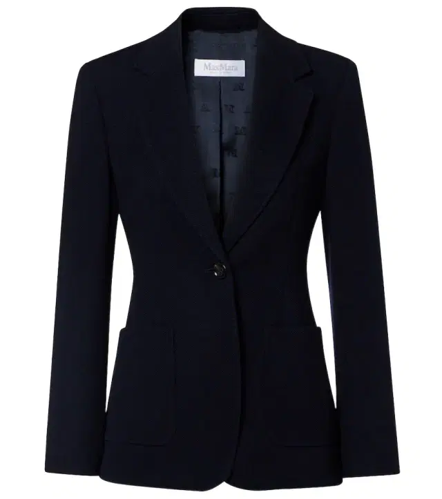 Utilita virgin wool jersey blazer