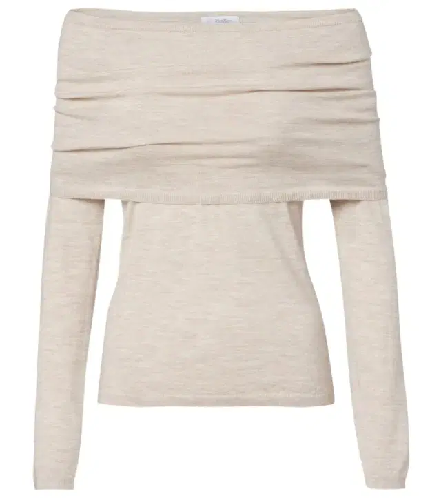 Max Mara Faretra off-shoulder cashmere sweater
