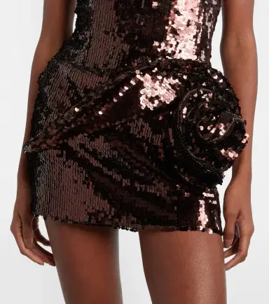 Magda Butrym Floral-appliqué sequined minidress | Thumbnail 5 Magda Butrym Floral-appliqué sequined minidress | Thumbnail 5