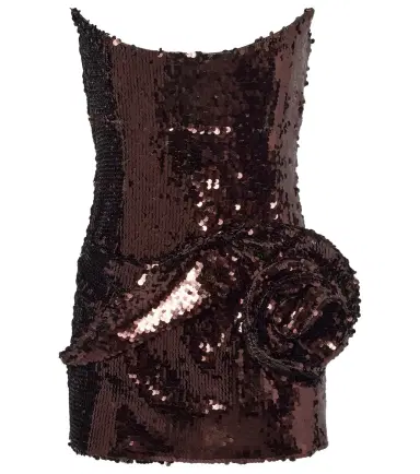 Magda Butrym Floral-appliqué sequined minidress | Thumbnail 1 Magda Butrym Floral-appliqué sequined minidress | Thumbnail 1