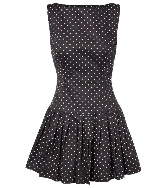 Same Polka-dot cotton poplin minidress