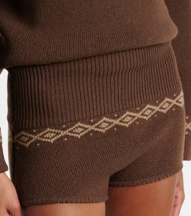 Magda Butrym Jacquard wool shorts | Thumbnail 4