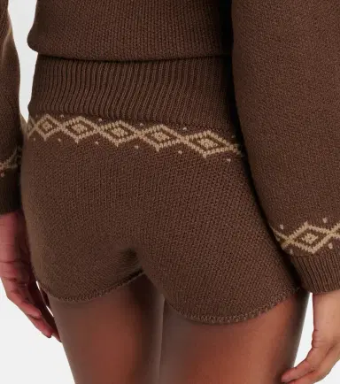 Magda Butrym Jacquard wool shorts | Thumbnail 5