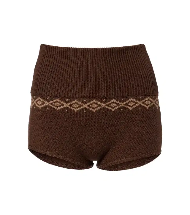 Magda Butrym Jacquard wool shorts