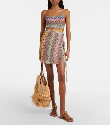 Missoni Zigzag lamé wrap skirt | Thumbnail 3
