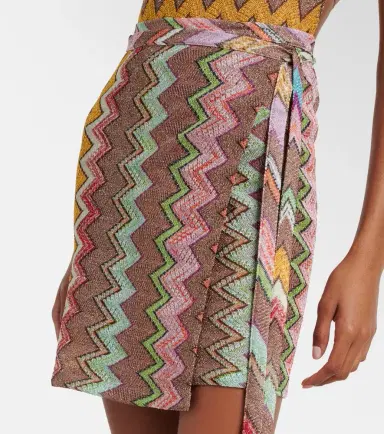 Missoni Zigzag lamé wrap skirt | Thumbnail 4