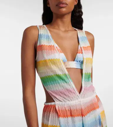 Missoni Zigzag open-back lamé jumpsuit | Thumbnail 3 Missoni Zigzag open-back lamé jumpsuit | Thumbnail 3