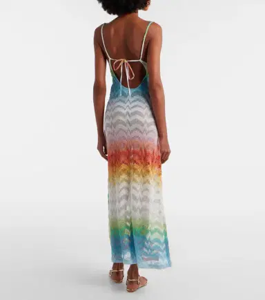 Missoni Open-knit lamé maxi dress | Thumbnail 6