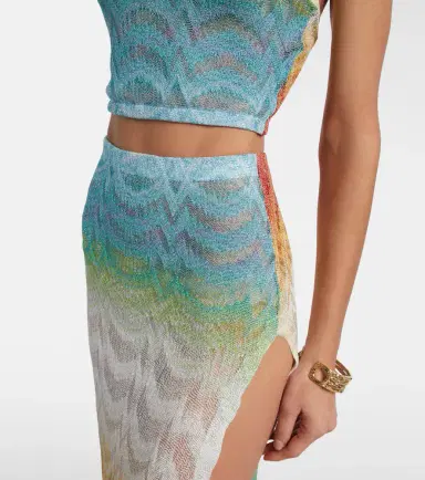 Missoni Wave lamé maxi skirt | Thumbnail 4