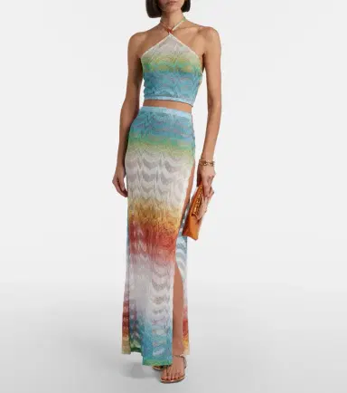 Missoni Wave lamé maxi skirt | Thumbnail 6