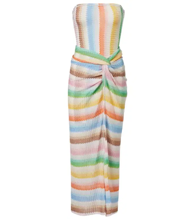 Missoni Zigzag lamé beach cover-up