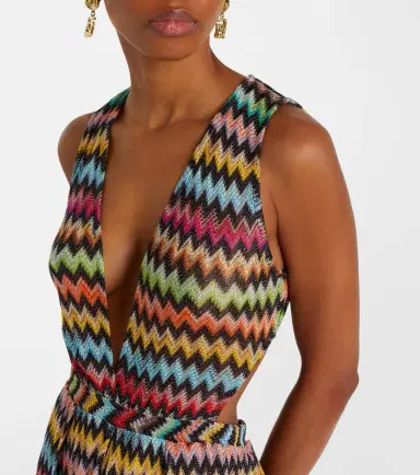 Missoni Zigzag open-back lamé jumpsuit | Thumbnail 5