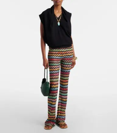 Missoni Zigzag lamé flared pants | Thumbnail 6 Missoni Zigzag lamé flared pants | Thumbnail 6