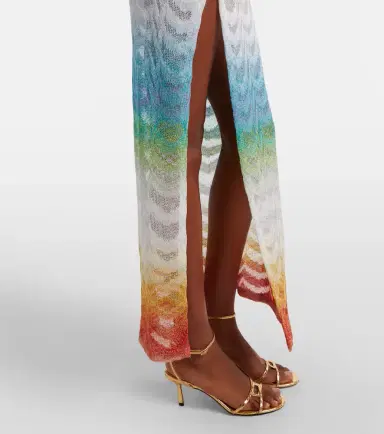Missoni Asymmetric lamé maxi dress | Thumbnail 2 Missoni Asymmetric lamé maxi dress | Thumbnail 2