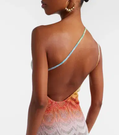 Missoni Asymmetric lamé maxi dress | Thumbnail 3 Missoni Asymmetric lamé maxi dress | Thumbnail 3