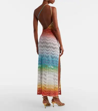 Missoni Asymmetric lamé maxi dress | Thumbnail 6 Missoni Asymmetric lamé maxi dress | Thumbnail 6