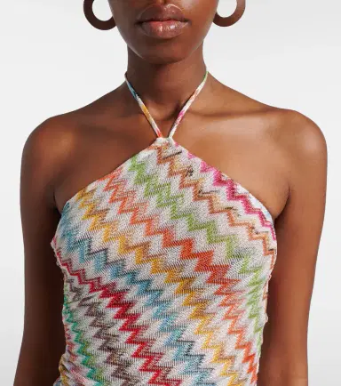 Missoni Zigzag halterneck lamé maxi dress | Thumbnail 5 Missoni Zigzag halterneck lamé maxi dress | Thumbnail 5