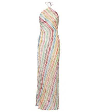 Missoni Zigzag halterneck lamé maxi dress | Thumbnail 1 Missoni Zigzag halterneck lamé maxi dress | Thumbnail 1
